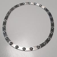 collana girocollo acciaio cuori