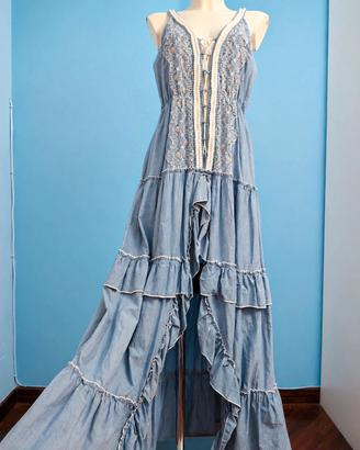 Maxi dress Boho Chic 100% cotone made in india 
