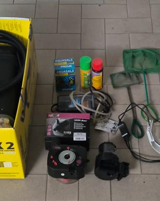 kit acquario 300 lt scalari discus pesce rosso