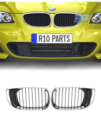 GRIGLIE BMW SERIE 5 E60 E61 03-10 COLORE NERO CROM