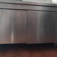 📢 BANCO ARMADIATO IN ACCIAIO INOX 140x70x90 CM 