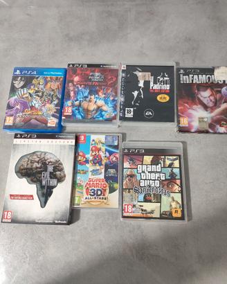 Giochi rari PS3 PS4 switch Edizioni italiane 