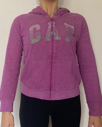 Felpa con cappuccio ragazza GAP con paillettes