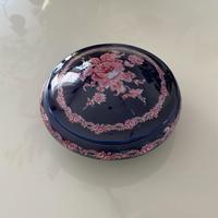 Scatola in ceramica di Limoges blu