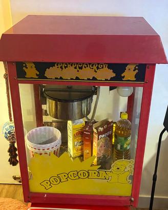 Macchina Pop Corn Rossa Professionale