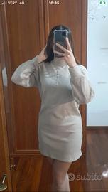 Vestito Abito maglione invernale Donna collo alto