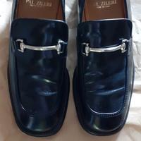 scarpe mocassini Pal Zileri in pelle nera uomo 41