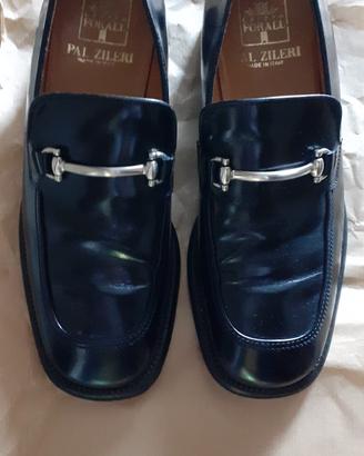 scarpe mocassini Pal Zileri in pelle nera uomo 41