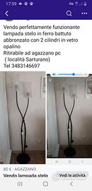 Lampada ferro battuto