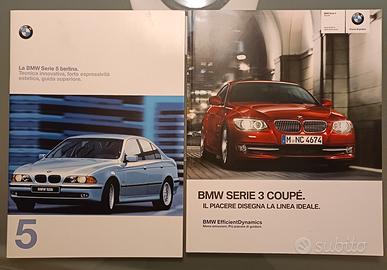 Coppia depliant brochure BMW 5 e 3 coupé 