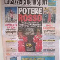 La Gazzetta dello sport: addio Totti e 100 Giro 