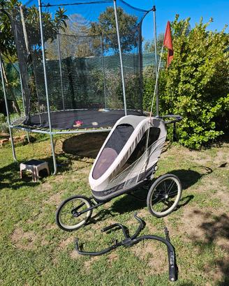 Cybex zeno + rain cover + kit bici