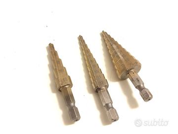 Set punte / frese coniche a gradino