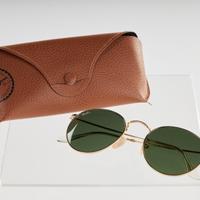 Ray-Ban round flat lenses