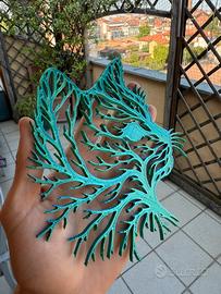 🐾 Decorazione parete gatto radice