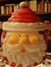 Porta oggetti natalizio ceramica