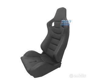 SEDILE SPORTIVO SEMI-BAUCKET STILE RS PELLE NERA S