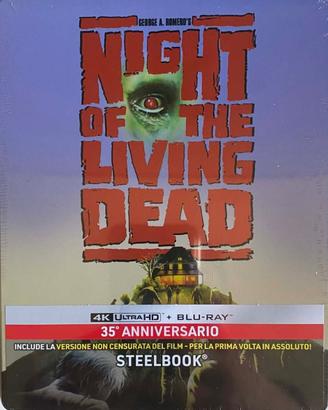 LA NOTTE DEI MORTI VIVENTI RARA STEELBOOK 4K+BLU-R