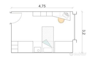 Stanza singola a Statuto con bagno privato