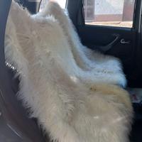 Copridivano, coprisedile in pelo bianco, nuovo