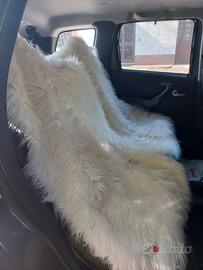Copridivano, coprisedile in pelo bianco, nuovo