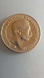 A 54 COPIA  MONETA  20 MARCHI 1896