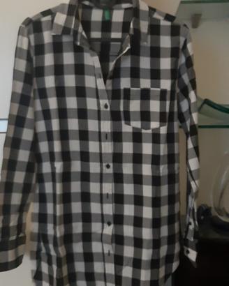 camicia a quadri Benetton 