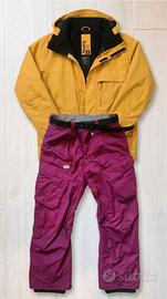 completo tecnico snowboard/sci composto da giacca
