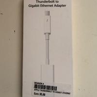 APPLE ADATTATORE THUNDERBOLT TO ETHERNET NUOVO