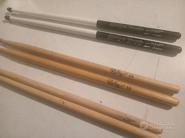 3 coppie bacchette per batteria  nuovissime