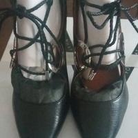 Décolleté nero 38 vera pelle nuove