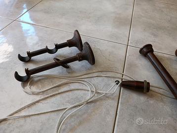 Bastone per Tenda in Ottone Brunito 160 cm