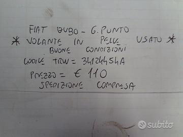 Volante in pelle fiat qubo/grande punto