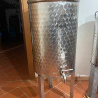 Contenitore acciaio inox VINO / OLIO oliva.