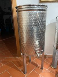 Contenitore acciaio inox VINO / OLIO oliva.