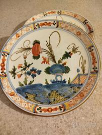 Piatti in maiolica Bandini Faenza