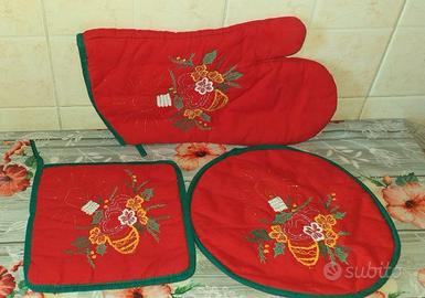 Set da cucina natalizio