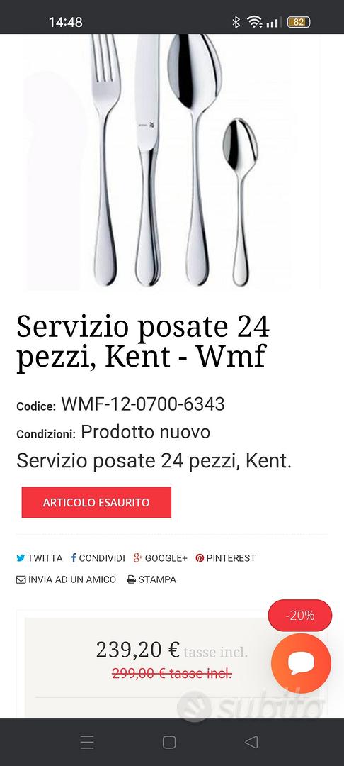 Servizio posate 24 pezzi, Kent - Wmf