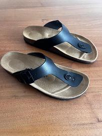 ciabatte unisex uomo donna infradito nere nr. 42