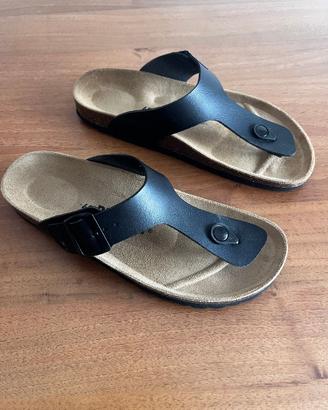 ciabatte unisex uomo donna infradito nere nr. 42