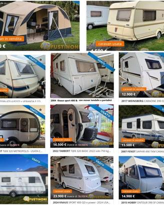 KNAUS CARAVAN USATE FUSTINONI BERGAMO