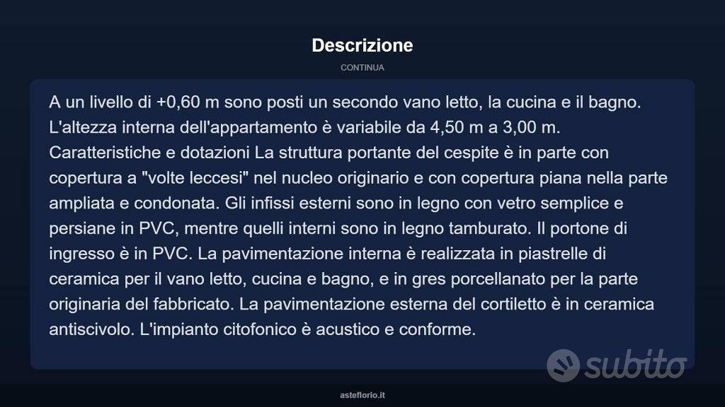 Appartamento – Lizzanello, Merine - Altro