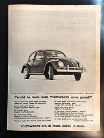 Pubblicità Volkswagen Maggiolino anno 1963