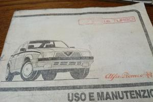 uso e manutenzione alfa 75 18 turbo