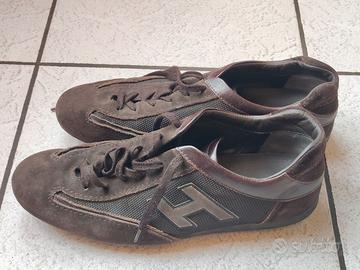 Scarpe Hogan originali uomo marroni taglia 9 1/2