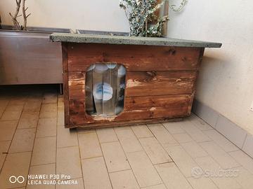 cuccia in legno massello con coibentazione