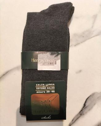 Calze lunghe uomo Henry Cotton tg. 39-46 grigio