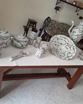Set ceramica dipinta a mano di Vietri De Rosa
