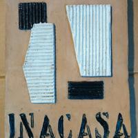FORMELLA ARTISTICA INA CASA VINTAGE ANNI 50