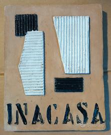 FORMELLA ARTISTICA INA CASA VINTAGE ANNI 50